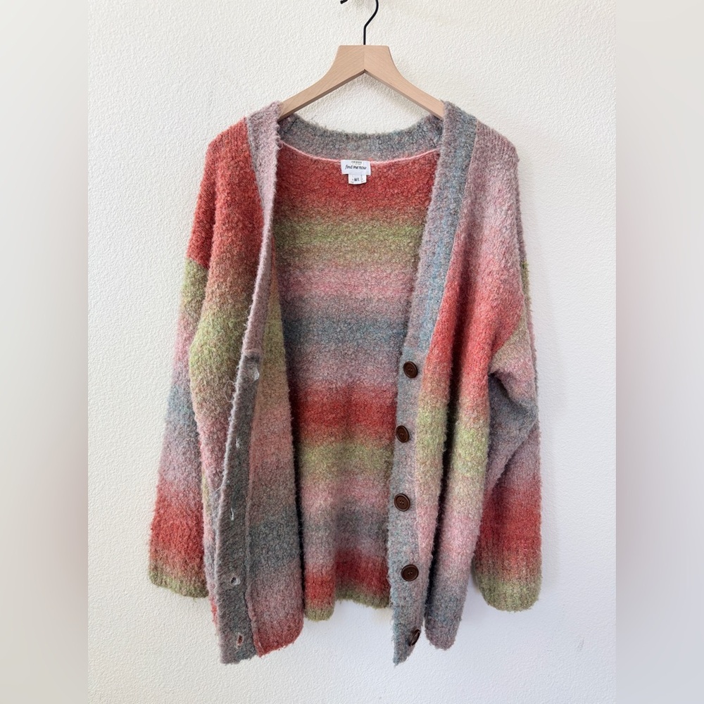 ❤️ Free People Ombré Spaced Dye Button Cardigan | Size M/L | NWOT - Picture 7 of 12